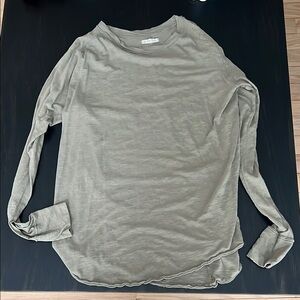 Free People - We the Free Arden Tee - Sage Long Sleeve